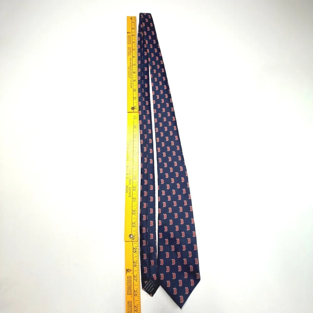Boston‎ Red Sox MLB Navy Logo Print Tie Officially Licensed